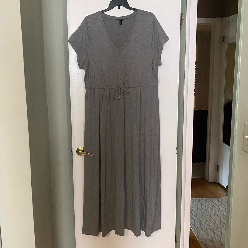 Torrid grey jersey cotton maxi dress